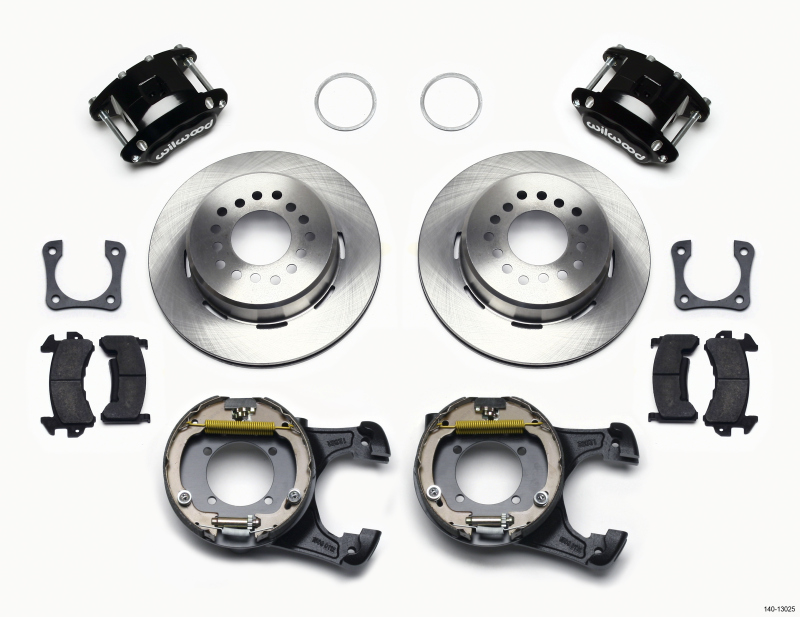 Wilwood D154 P/S Park Brake Kit 12 Bolt 2.81in Offset Staggered Shock
