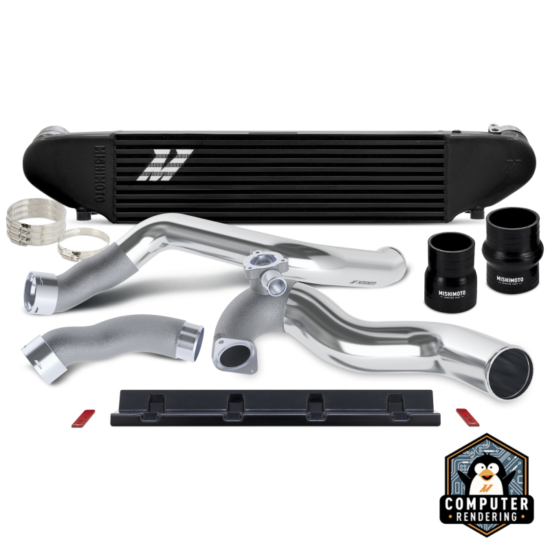 Mishimoto 2024+ Ford Mustang 2.3L EcoBoost Performance Intercooler Kit - Black/Polished