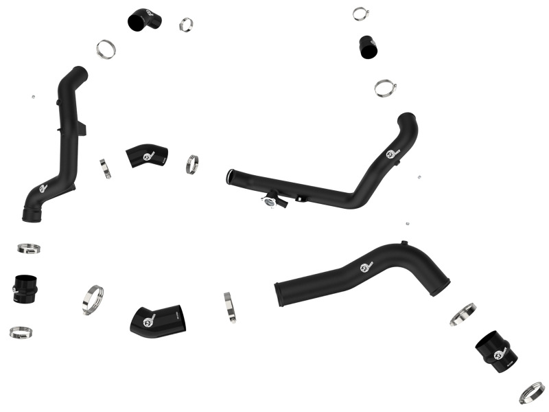 BladeRunner 2-1/4 IN & 2-3/4 IN Aluminum Hot and Cold Charge Pipe Kit Black