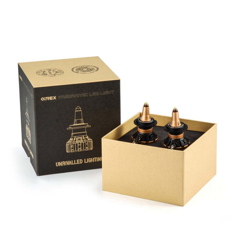 AlphaRex Gold Ammo Panoramic LED Light Bulbs - H11 thumbnail 4