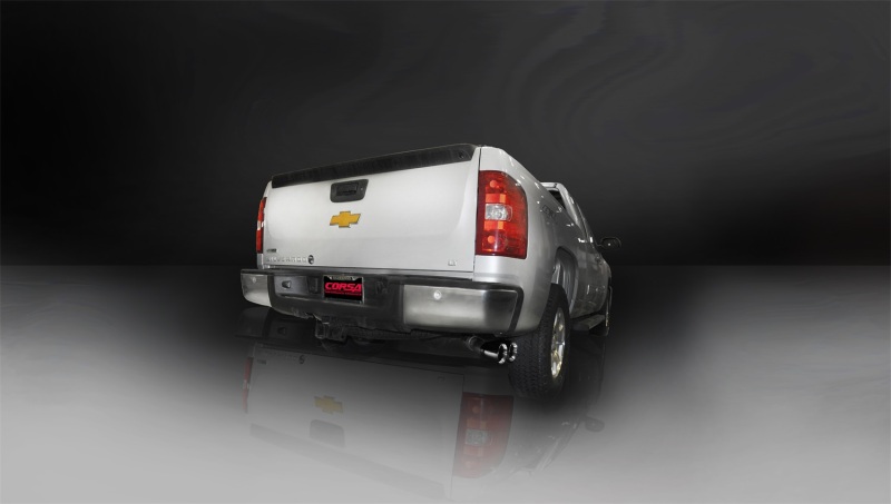 Corsa 2011-2013 GMC Sierra Ext. Cab/Std. Bed 1500 6.2L V8 Black Sport Cat-Back Exhaust thumbnail 7