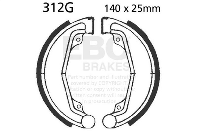 EBC 73-75 Honda XL 175 Front Left Sintered HH/R Brake Pads