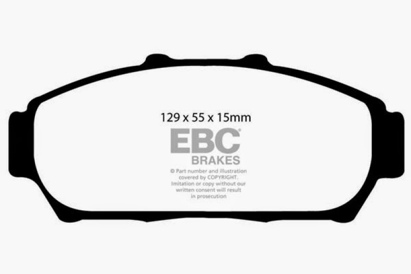 EBC 94-01 Acura Integra 1.8 Ultimax2 Front Brake Pads thumbnail 2