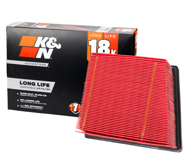 K&N Advantage Air Filter 18K Miles Ford Fiesta Vii L4-1.0L F/I 2017-2019 thumbnail 3