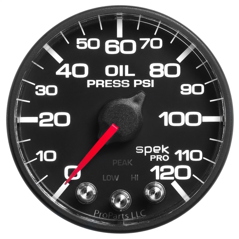 Autometer Spek-Pro - Nascar 2-1/16in Oil Press 0-120 psi Bfb Ecu thumbnail 3