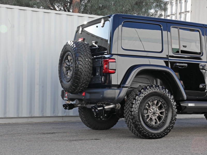 aFe Vulcan Series 2.5in 304SS Cat-Back Exhaust 2021+ Jeep Wrangler 392 6.4L w/ Black Tips thumbnail 8
