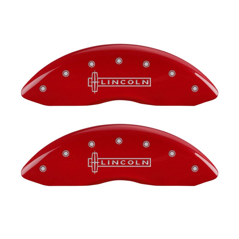 MGP 4 Caliper Covers Engraved Fr Lincoln Rr Star Logo Red Finish Sil Char 2017 Lincoln Continental thumbnail 7