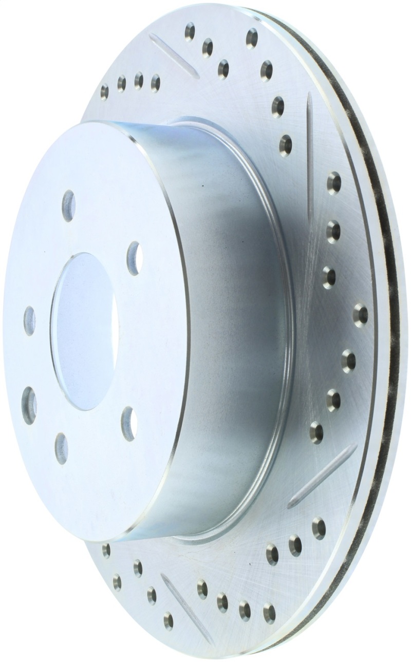 StopTech Select Sport Nissan Slotted and Drilled Left Rear Rotor thumbnail 4