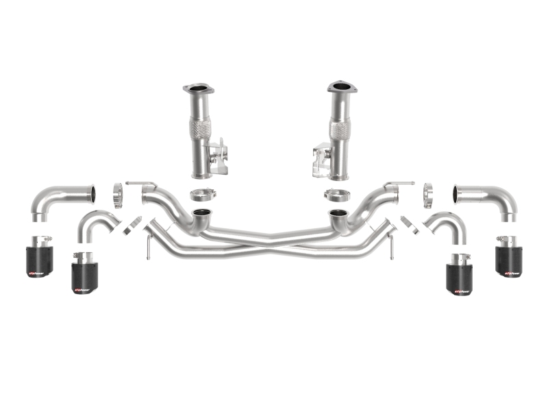 aFe MACH Force-Xp 3in to 2-1/2in 304SS Cat-Back (No Muff.) 2020 Chevy Corvette 6.2L - Carbon Tip thumbnail 3