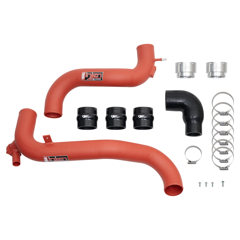 Injen 21-23 Ford Bronco L4-2.3L Turbo EcoBoost SES Intercooler Pipes Wrinkle Red thumbnail 4