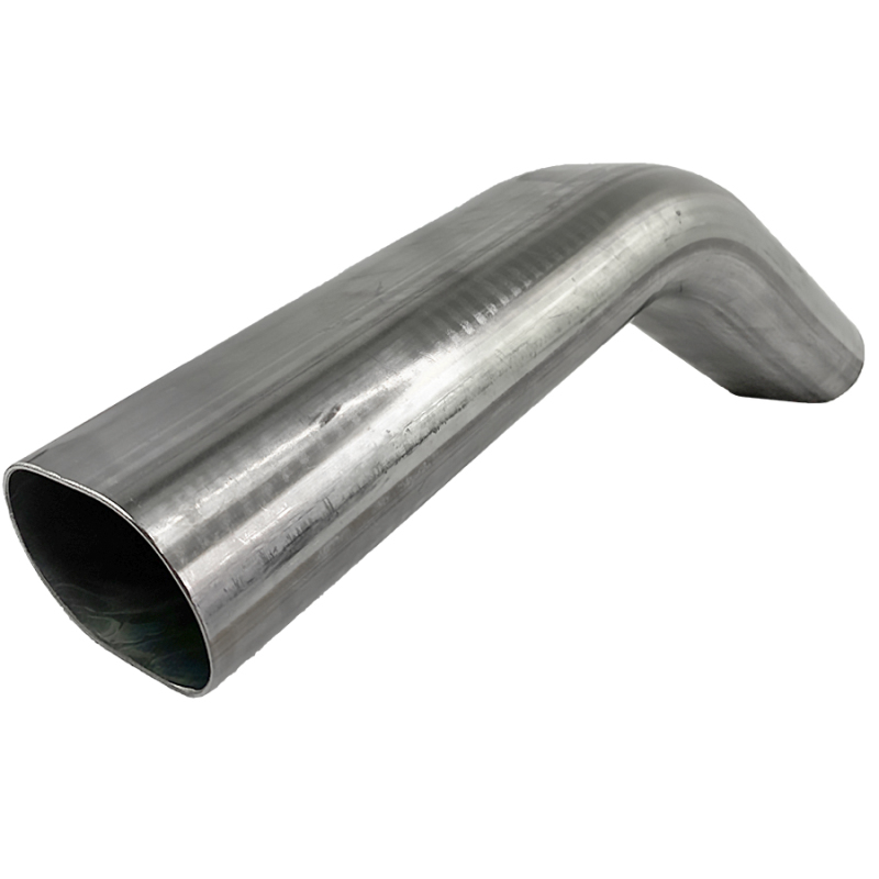 Granatelli 3in Oval Stainless Steel Vertical Radius 45 Deg bend 4.5in Bend Radius Tubing thumbnail 4