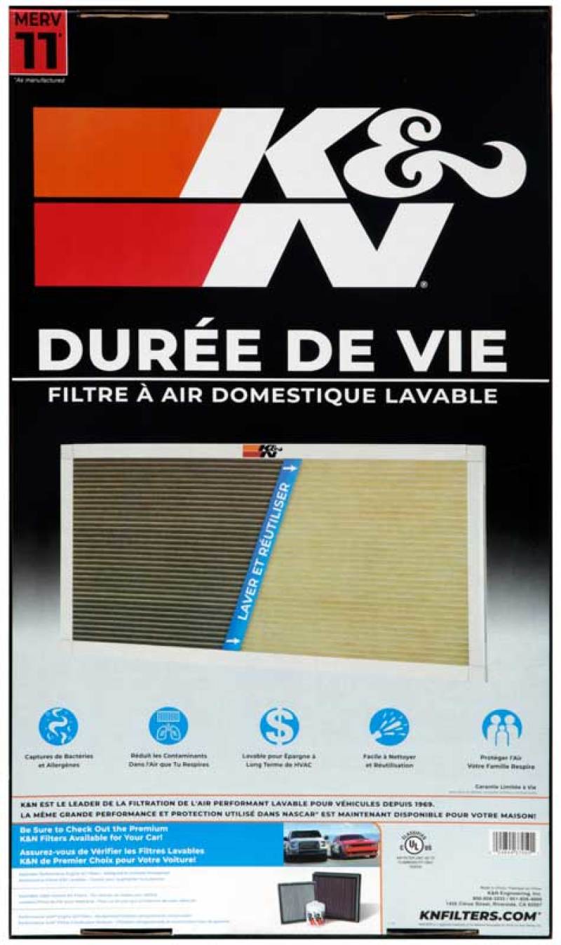 K&N HVAC Filter - 14 X 24 X 1 thumbnail 3