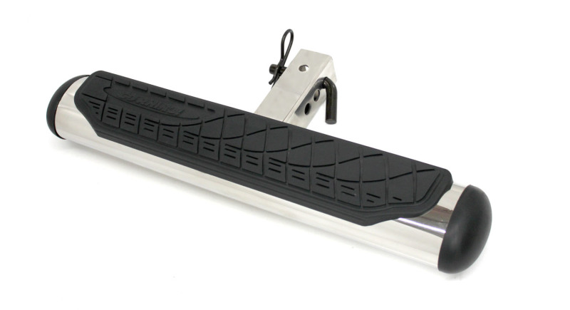 Go Rhino 4in Oval Hitch Step - Stainless thumbnail 4