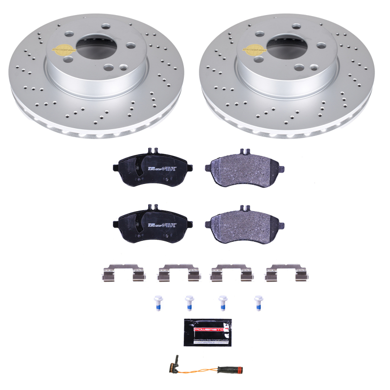 Power Stop 2015 Mercedes-Benz C250 Front Euro-Stop Brake Kit