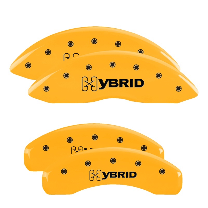 MGP 4 Caliper Covers Engraved Front & Rear 300/2017 Yellow Finish Black Char 2011 Chrysler 300 thumbnail 4