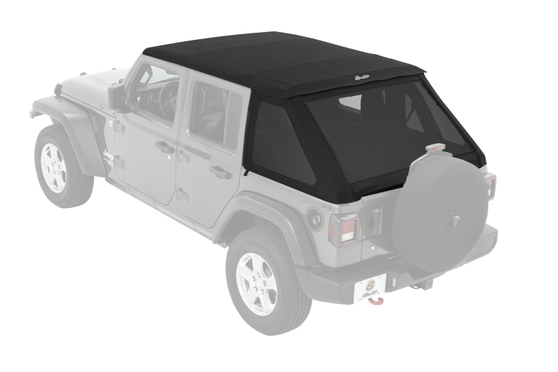 Bestop 18-26 Jeep Wrangler JL 4-Door Trektop (Premium Black Twill)