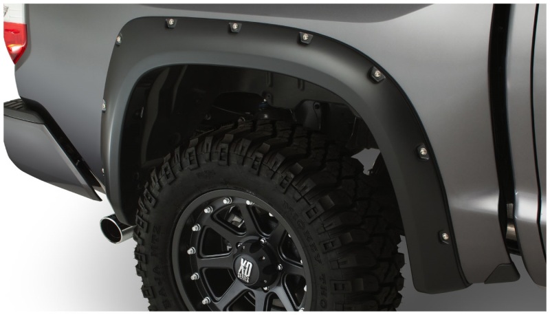 Bushwacker Pocket-Style Fender Flares 30040-02 Flares, Pocket Style, Rear, Black, Dura-Flex Thermoplastic, Toyota, Pair thumbnail 2
