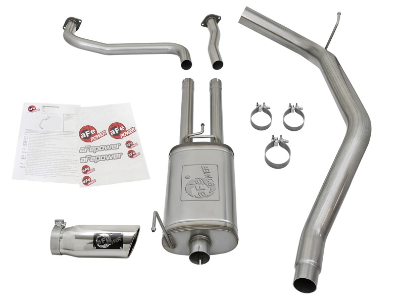 aFe MACH Force-Xp 2-1/2in Cat-Back Exhaust System w/ Polished Tip 16-17 Nissan Titan XD V8 5.6L thumbnail 4