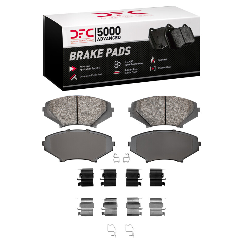 DFC 5000 Advanced Pads - Semi-Metallic and Hardware Kit