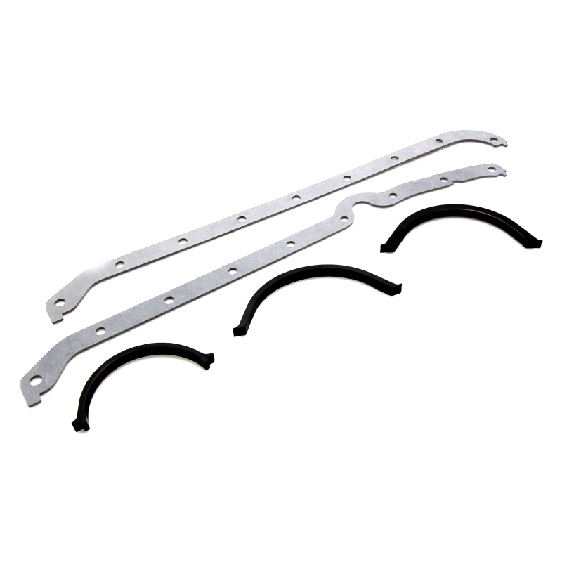 Cometic Chevy Gen1 Small Block V8 .094in Fiber Oil Pan Gasket Kit Left Side Thick & Thin Front Seals thumbnail 2