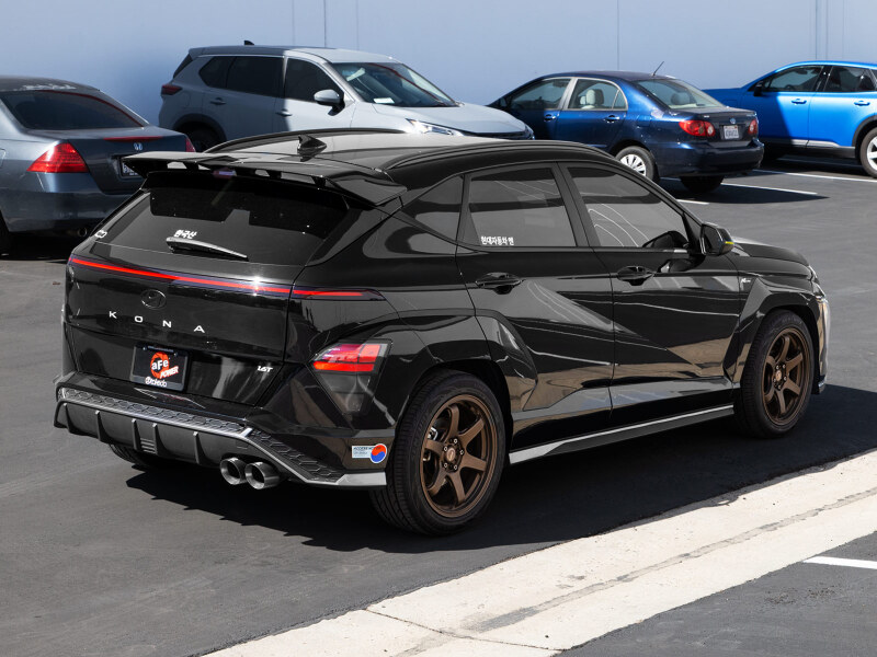 aFe Takeda 2-1/2in 304 Stainless Steel Axle-Back Exhaust w/ Black Tip Hyundai Kona 24-26 L4-1.6L (t) thumbnail 2