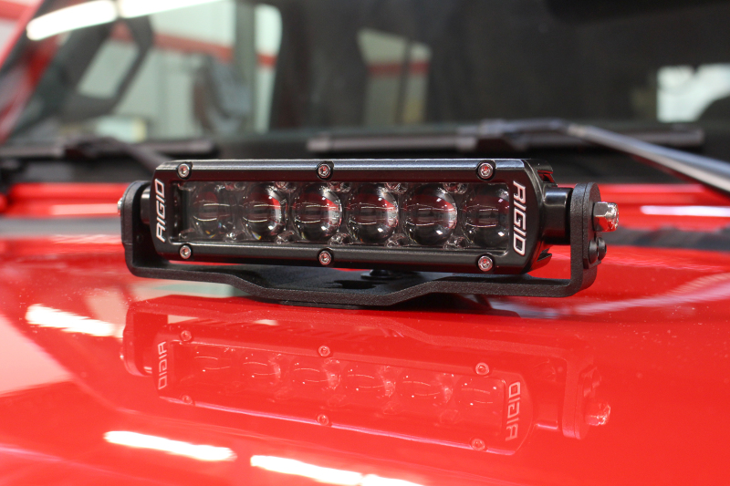 Go Rhino 18-20 Jeep Wrangler JL/JLU/Gladiator JT Light Mount - Two 6in Single Row thumbnail 7