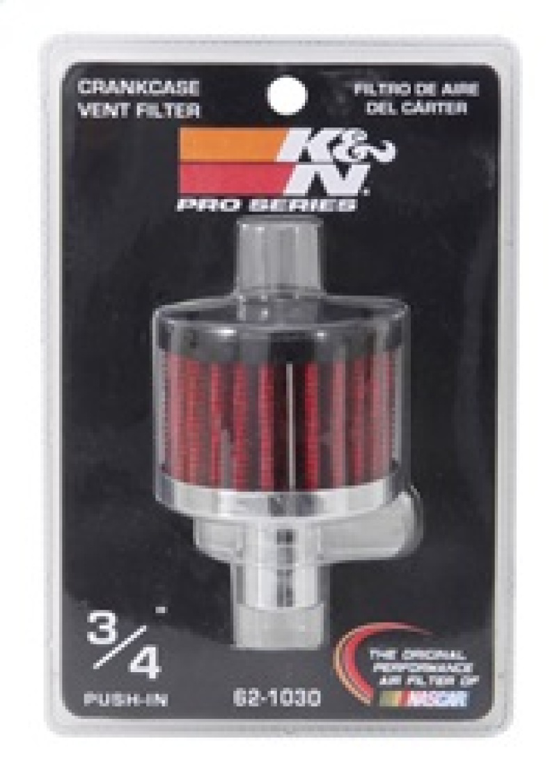 K&N Steel Base Crankcase Vent Filter .75in Vent OD x 2in OD x 1.5in Height thumbnail 9
