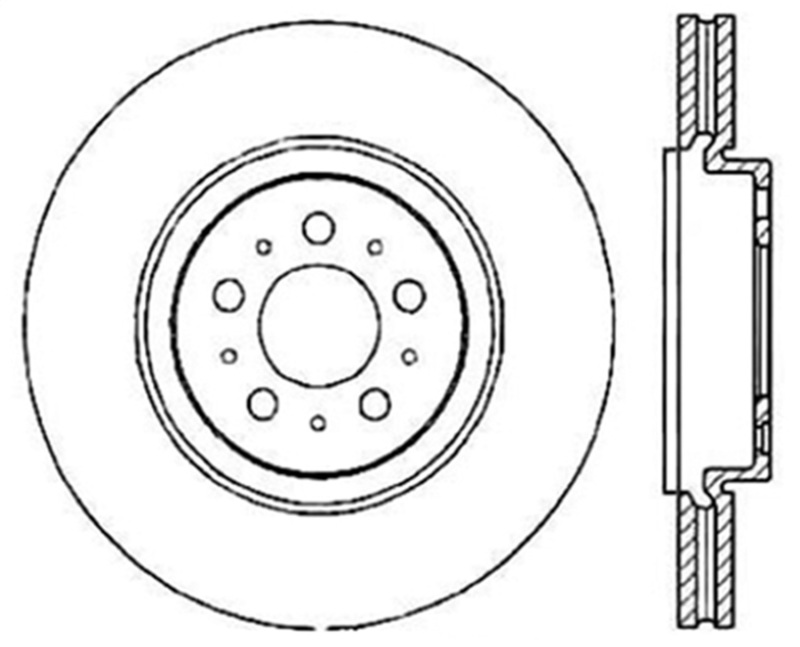 StopTech Slotted & Drilled Sport Brake Rotor thumbnail 2