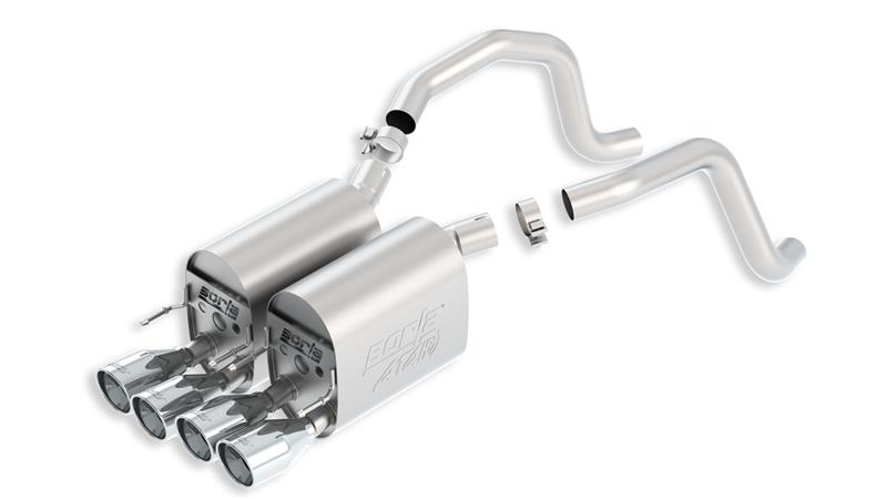 Borla 05-08 Chevrolet Corvette Coupe/Conv 6.0L/6.2L 8cyl Aggressive ATAK Exhaust (rear section only)