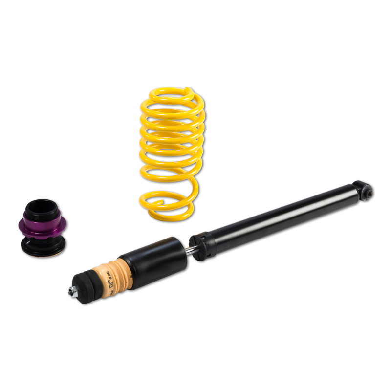 KW Variant 1 Coilover Kits 10210005 Kits, 1, 0.8 - 1.8 in. Lowered Front, 0.8 - 1.8 in. Lowered Rear, Natural/Purple Shocks, Yellow Springs, Audi, Volkswagen, Kit thumbnail 9