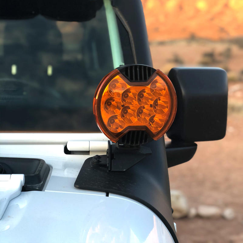 KC HiLiTES 6in. Light Shield for SlimLite LED - Amber thumbnail 7