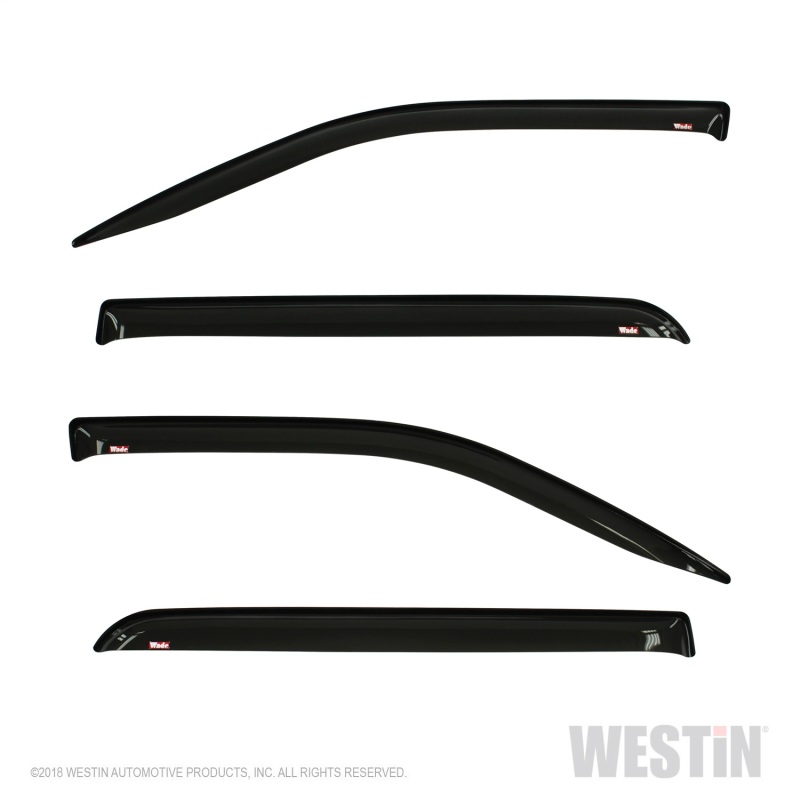 Westin 2019 RAM 1500 Crew Cab (Non Classic) Slim Wind Deflector 4pc - Smoke thumbnail 6