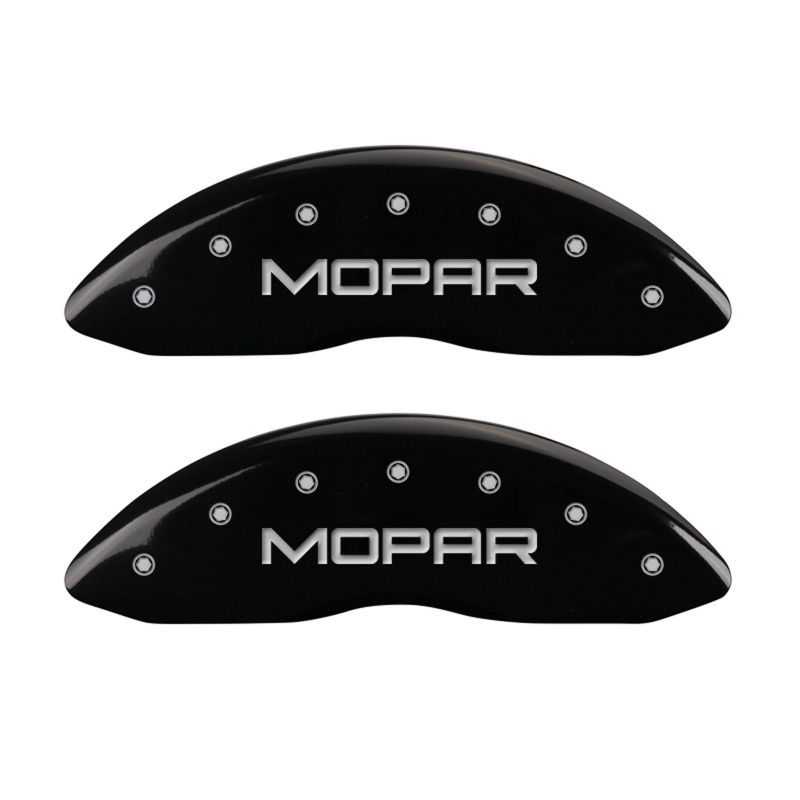 MGP 4 Caliper Covers Engraved Front JEEP Engraved Rear JEEP Grill logo Black finish silver ch thumbnail 6