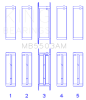 King Engine Bearings Ford V8 351ci 5.8L 16v Crankshaft Main Bearing Set (Set of 5) thumbnail 7