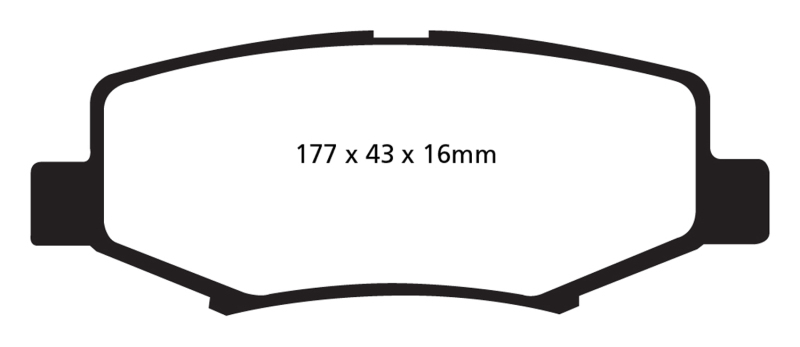 EBC 06-11 Dodge Nitro 3.7 Greenstuff Rear Brake Pads thumbnail 6