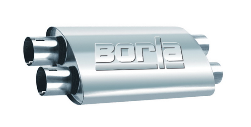 Borla 2.50in Dual In/Out 19in x 9.5in x 4in PRO-XS Muffler thumbnail 5