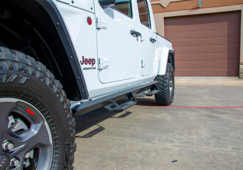 N-Fab Predator Pro Step System 2019 Jeep Wrangler JT 4DR Truck Full Length - Tex. Black thumbnail 7