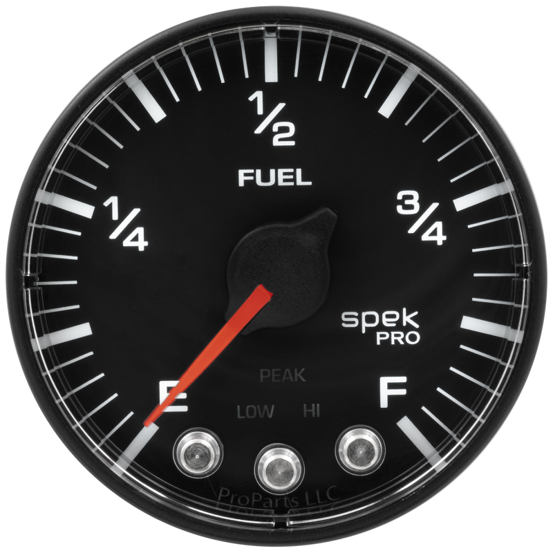 Autometer Spek-Pro Gauge Fuel Level 2 1/16in 0-270 Programmable Blk/Blk thumbnail 9