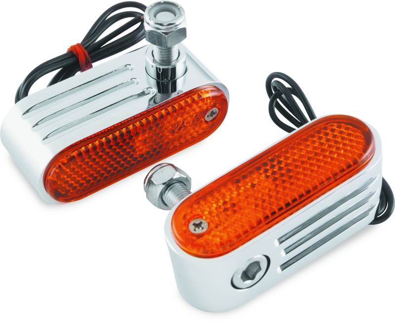 BikeMaster Marker/Side Lights 5/16in Mount Single Bulb Amber thumbnail 3