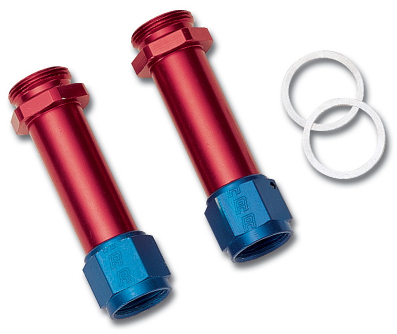 Russell Performance -8 AN Carb Inlet Fittings (2 pcs.) (Red/Blue) thumbnail 7