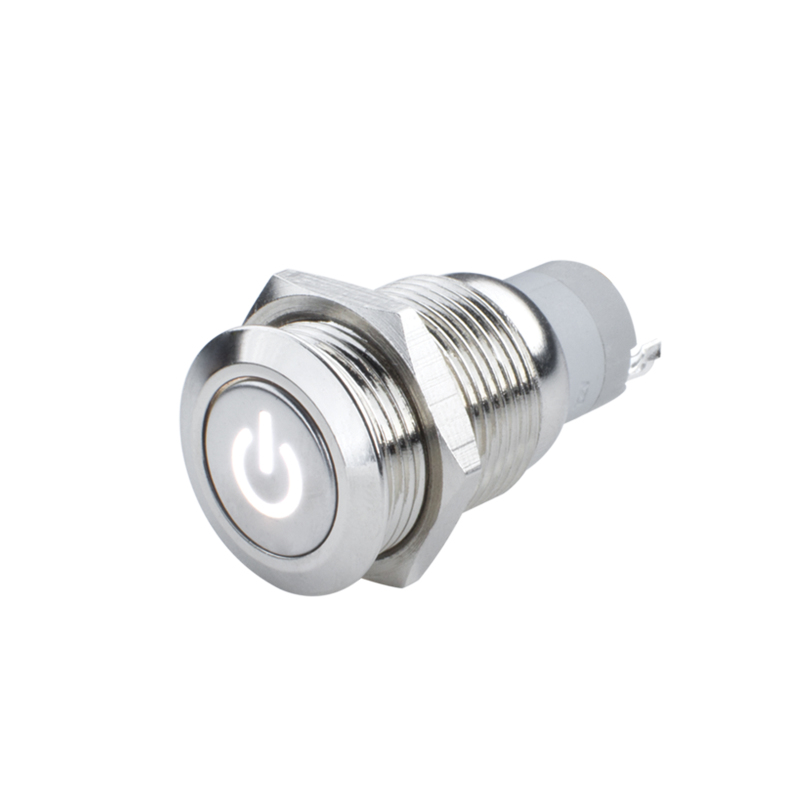 Oracle Power Symbol On/Off Flush Mount LED Switch - White thumbnail 2