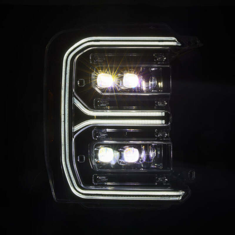 AlphaRex 23-26 Ford F-250 SD NOVA LED Proj Headlights Alpha Blk w/Activ Light/Seq Signal/Switchback thumbnail 7