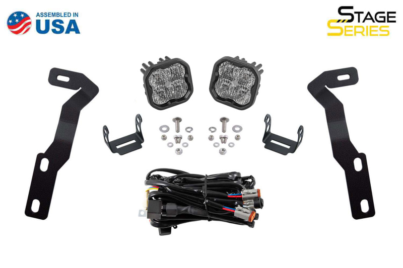 Diode Dynamics 16-21 Toyota Tacoma Sport SS3 LED Ditch Light Kit - Yellow Combo