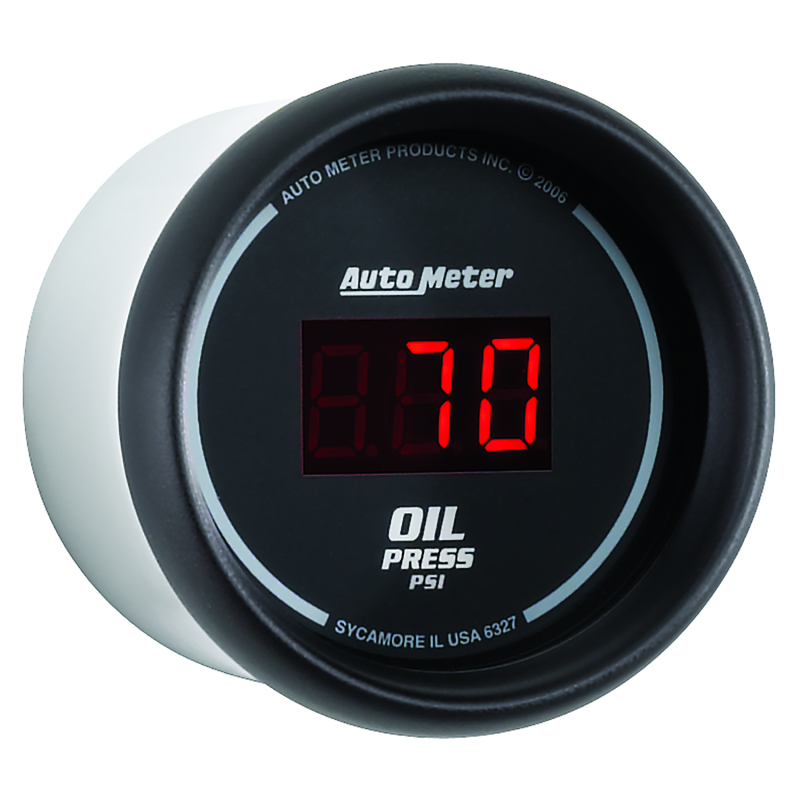 Autometer Black 0-100 psi Digital Oil Pressure Gauge thumbnail 4