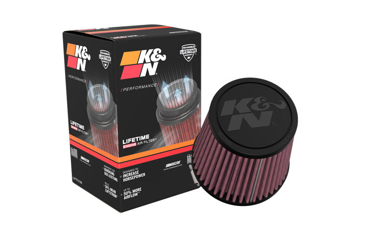 K&N Universal Clamp-On Air Filter 3in FLG /4 1/2in B / 3 1/2in T / 4 3/8in H thumbnail 4