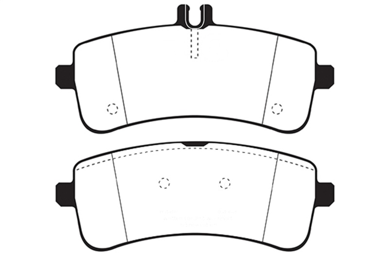 EBC 2015+ Mercedes-Benz C63 S AMG (W205) 4.0L Twin Turbo Bluestuff Rear Brake Pads thumbnail 3