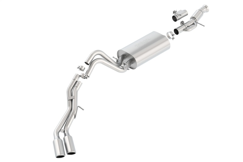Borla Touring Cat Back 15-16 GMC Denali 6.2L V8 2.75in, 2.25in Dual Same Side Exit 4in Tips Exhaust thumbnail 4