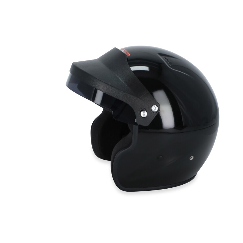 RaceQuip OF25 Open Face Helmets 257007RQP Helmet, OF25, Face, Gloss Black, Snell SA2025, EPS Liner, No Graphic, 2X-Large, Each thumbnail 8