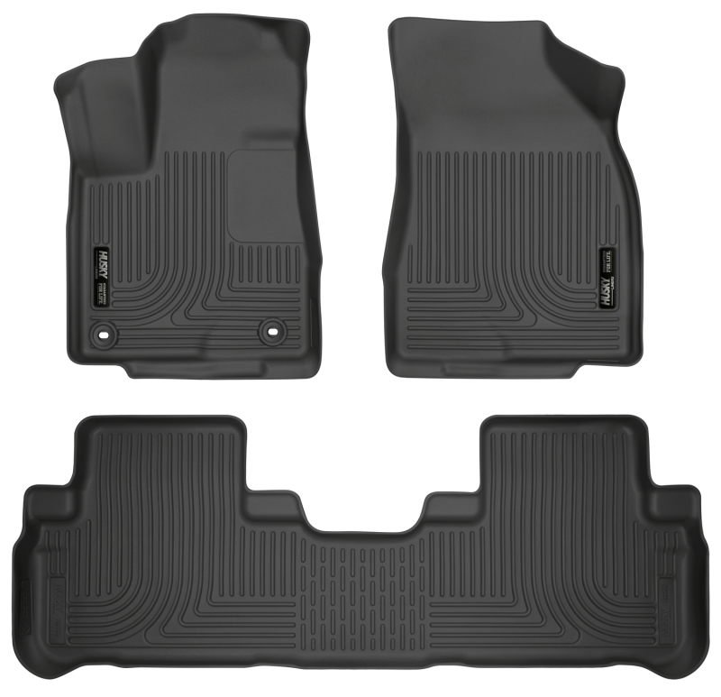 Husky Liners 14 Toyota Highlander Weatherbeater Black Front & 2nd Seat Floor Liners thumbnail 6