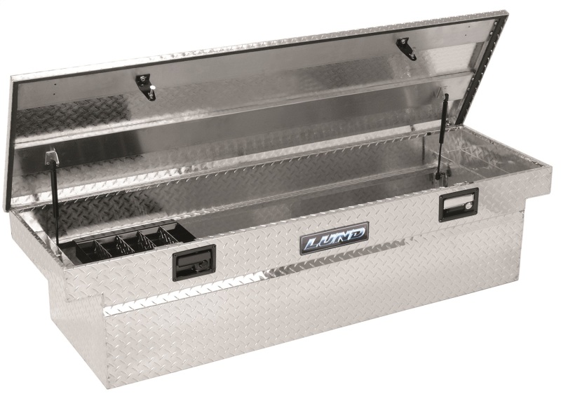 Lund 67-99 Chevy CK Ultima Single Lid Crossover Tool Box - Brite thumbnail 4